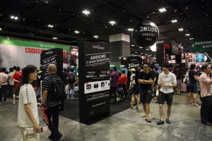exhibition set up